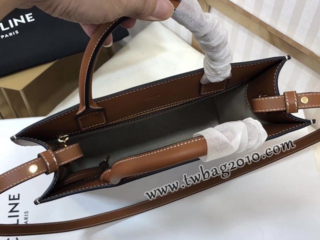 Celine專櫃2023新款單肩斜挎手拎托特包 192082 賽琳刺繡提花CABAS小號購物袋 sldj2212